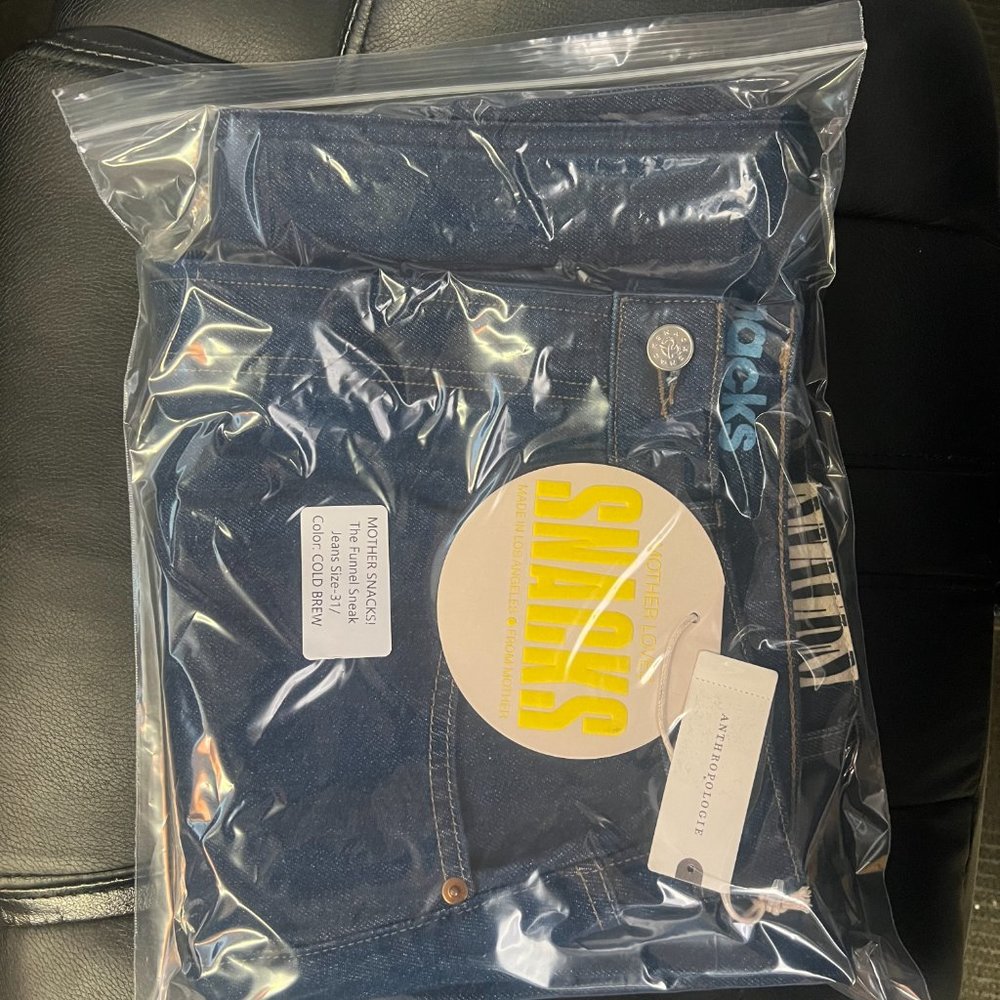 MOTHER SNACKS! The Funnel Sneak Jeans Size-31/Color: COLD BREW NWT - Picture 11 of 11